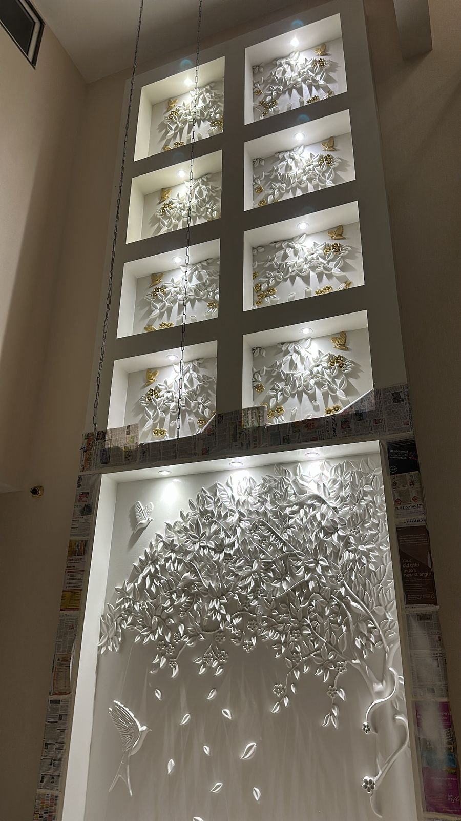 Custom-sized CNC wall panel